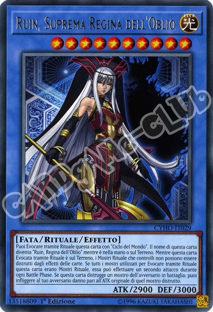 CYHO-IT029 Riun, Suprema Regina dell'Oblio rara 1a Edizione (IT) -NEAR MINT-
