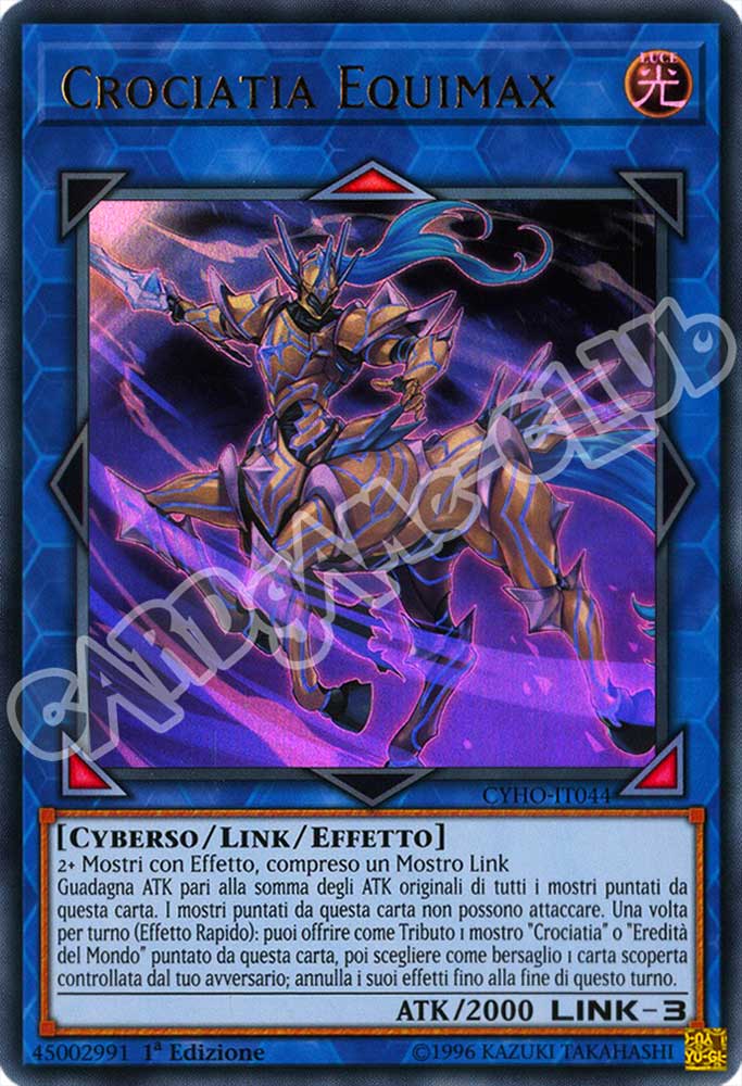 CYHO-IT044 Crociata Equimax ultra rara 1a Edizione (IT) -NEAR MINT-