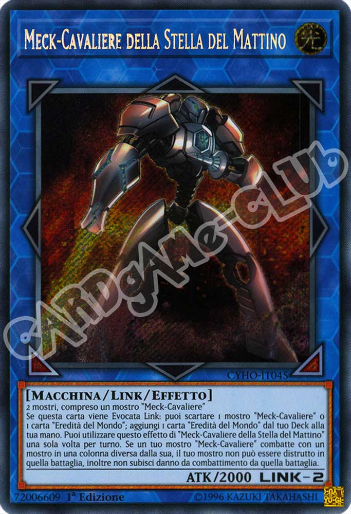 CYHO-IT045 Meck-Cavaliere della Stella del Mattino rara segreta 1a Edizione (IT) -NEAR MINT-