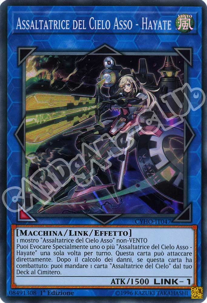 CYHO-IT047 Assalitrice del Cielo Asso - Hayate super rara 1a Edizione (IT) -NEAR MINT-