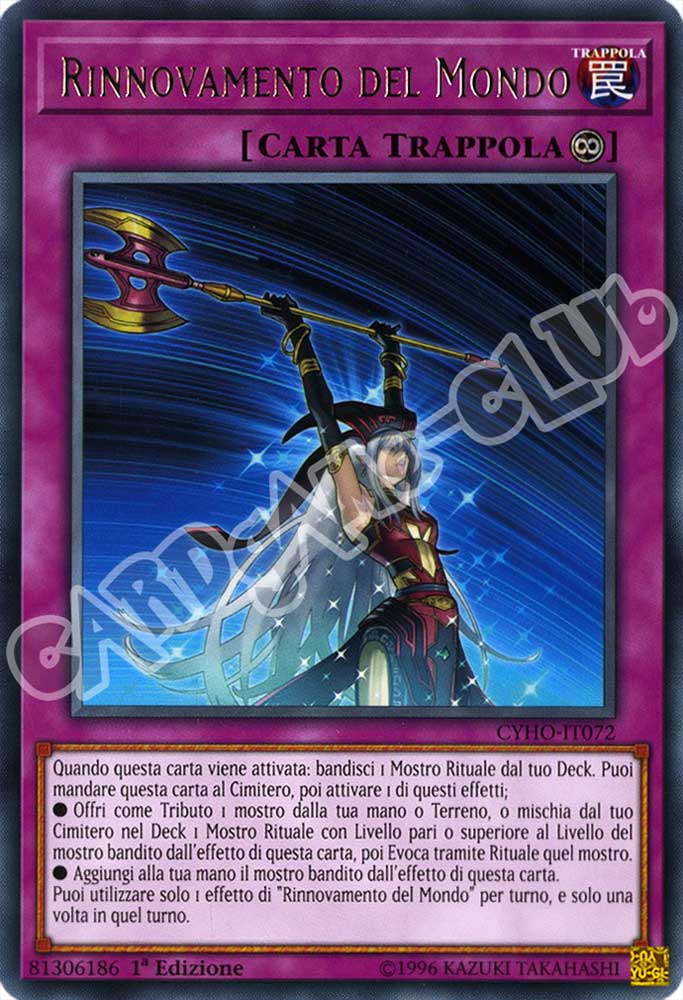 CYHO-IT072 Rinnovamento del Mondo rara 1a Edizione (IT) -NEAR MINT-