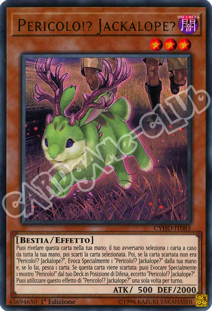 CYHO-IT085 Pericolo! Jacklope! ultra rara 1a Edizione (IT) -NEAR MINT-