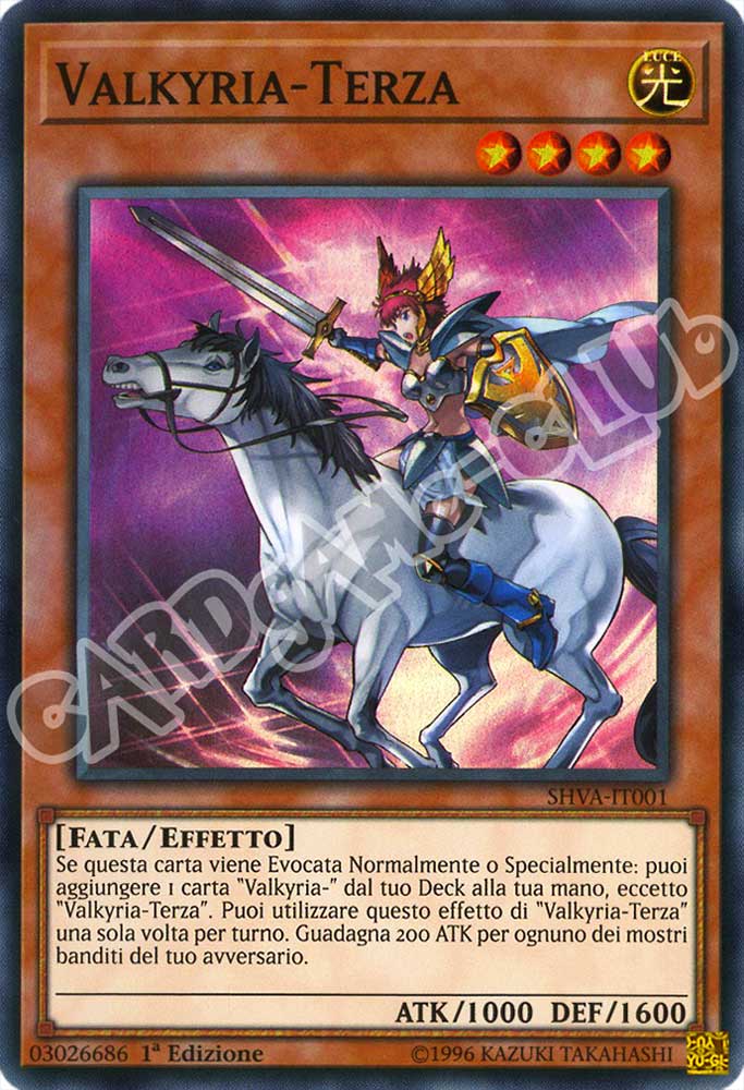 SHVA-IT001 Valkyria-Terza super rara 1a Edizione (IT) -NEAR MINT-