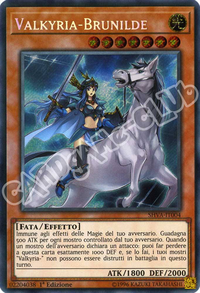 SHVA-IT004 Valkyria-Brunilde rara segreta 1a Edizione (IT) -NEAR MINT-