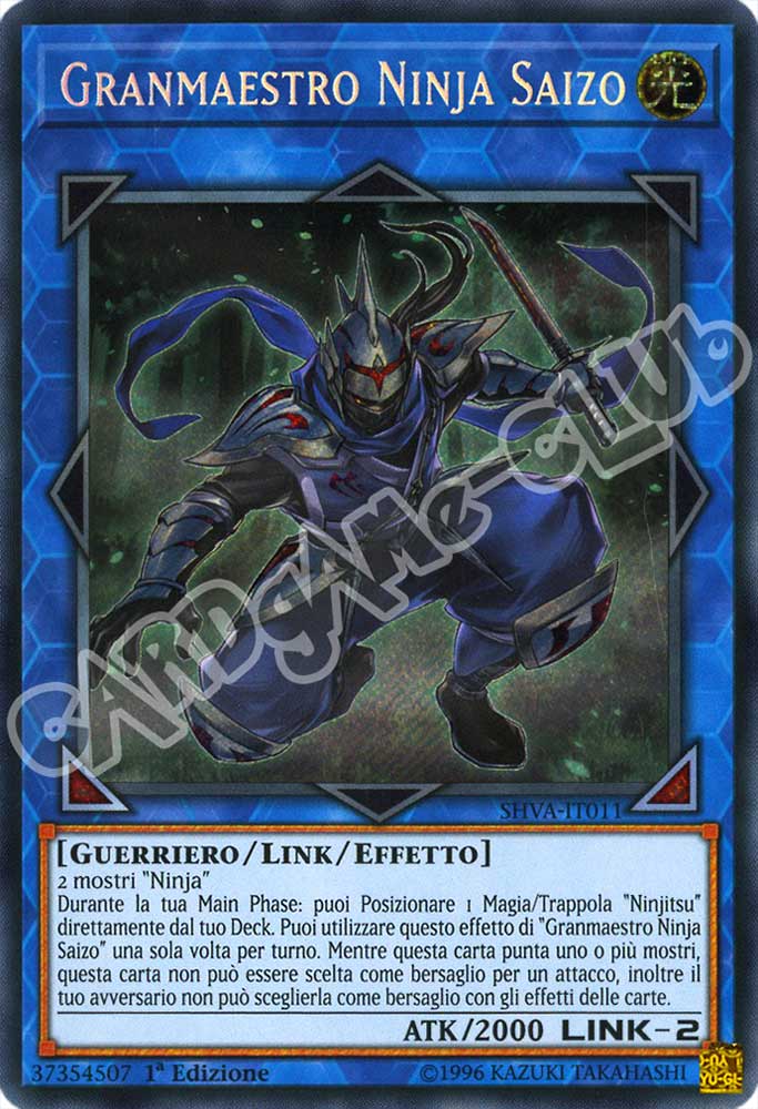 SHVA-IT011 Granmaestro Ninja Saizo rara segreta 1a Edizione (IT) -NEAR MINT-