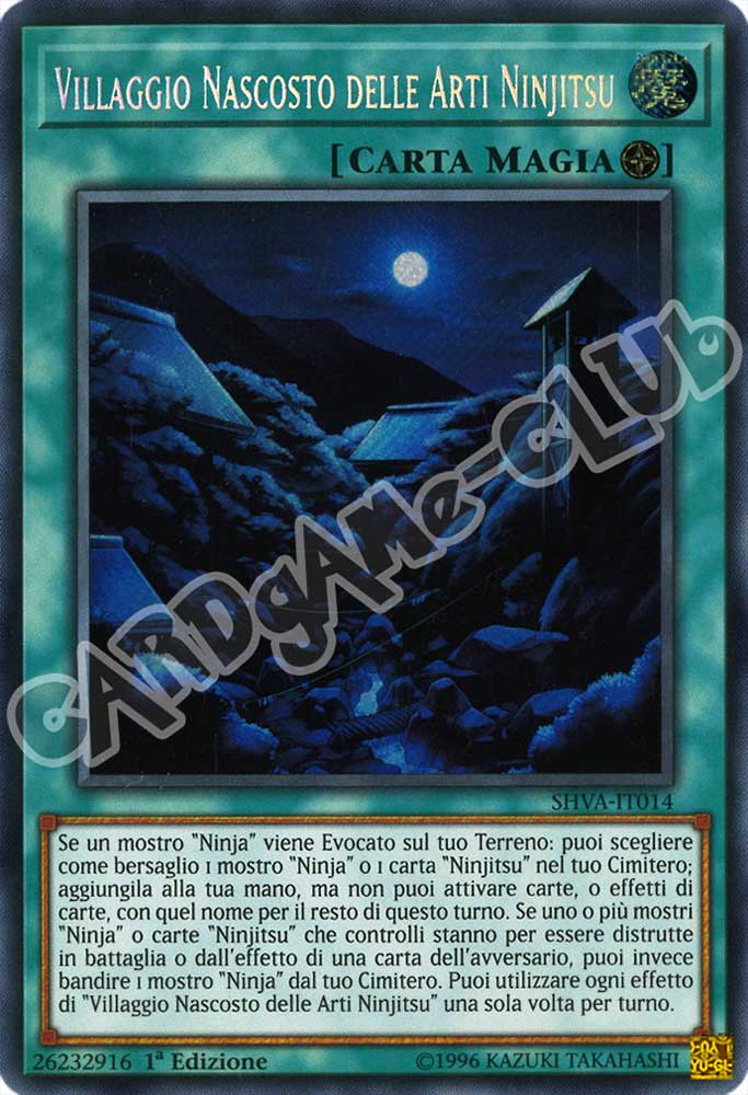 SHVA-IT014 Villaggio Nascosto delle Arti Ninjitsu rara segreta 1a Edizione (IT) -NEAR MINT-