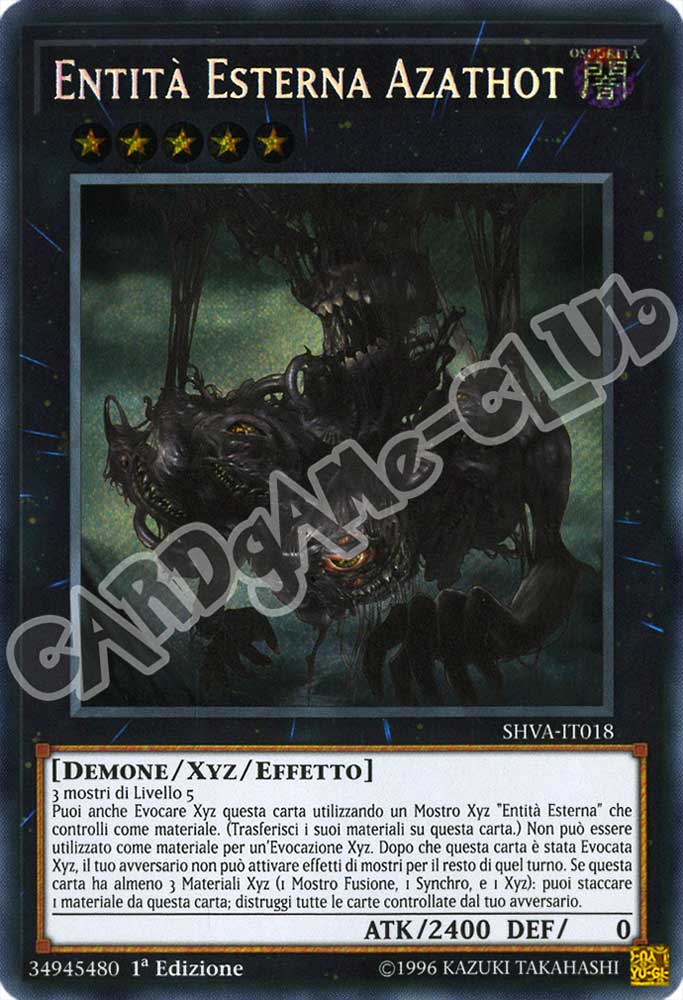 SHVA-IT018 Entita' Esterna Azathot rara segreta 1a Edizione (IT) -NEAR MINT-