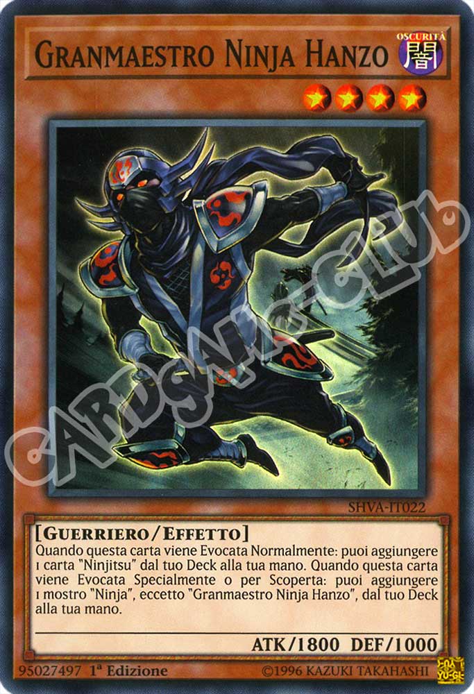 SHVA-IT022 Granmaestro Ninja Hanzo super rara 1a Edizione (IT) -NEAR MINT-