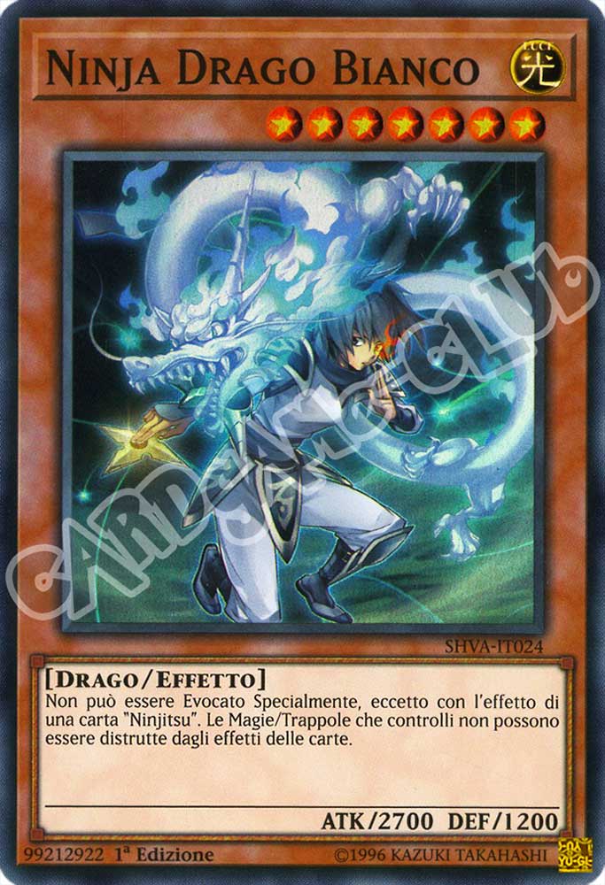 SHVA-IT024 Ninja Drago Bianco super rara 1a Edizione (IT) -NEAR MINT-