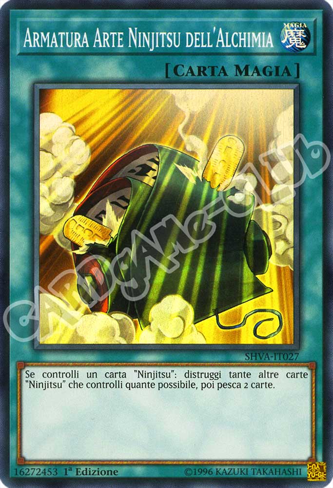 SHVA-IT027 Armatura Arte Ninjitsu dell'Alchimia super rara 1a Edizione (IT) -NEAR MINT-