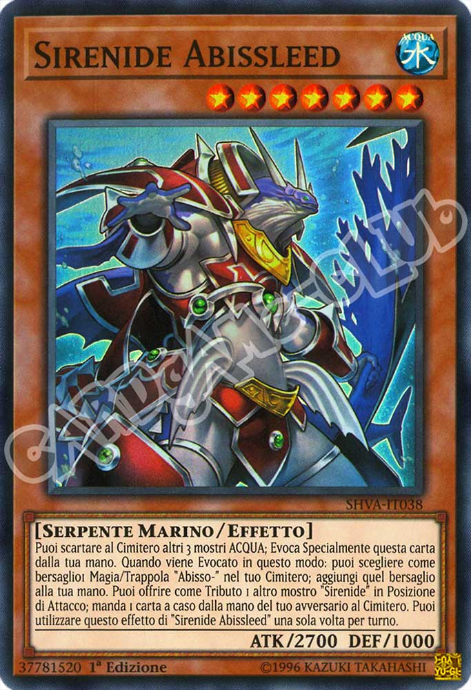 SHVA-IT038 Sirenide Abissleed super rara 1a Edizione (IT) -NEAR MINT-