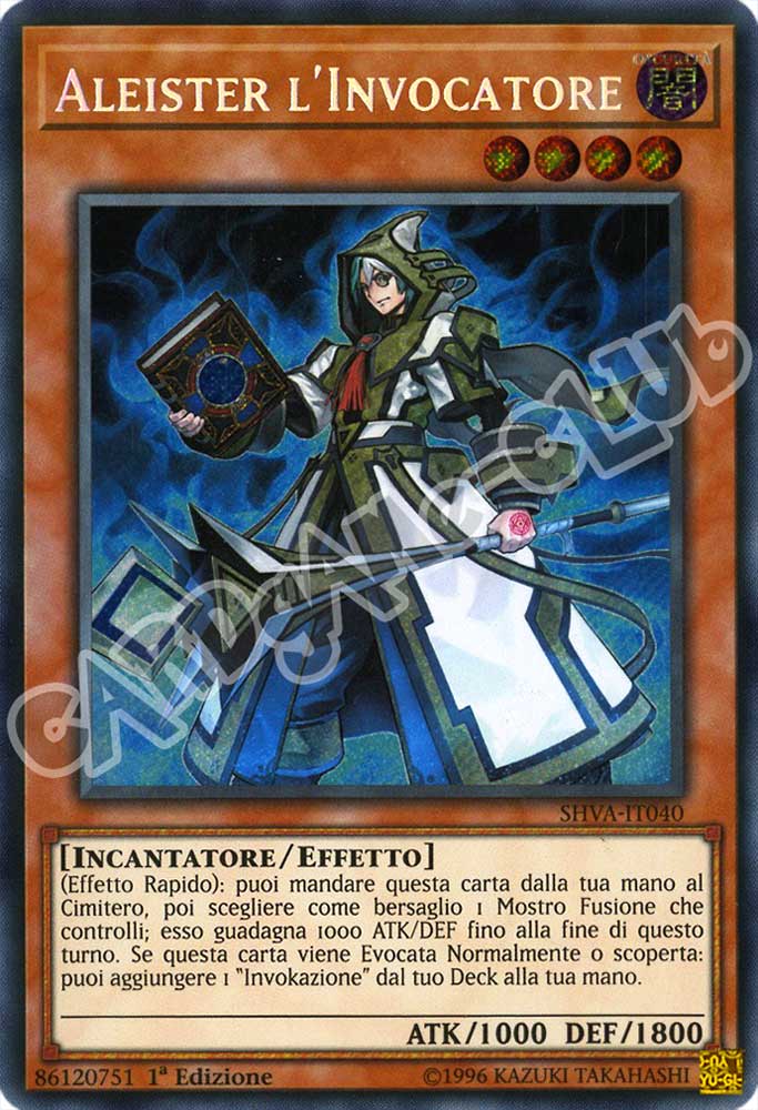 SHVA-IT040 Aleister l'Invocatore rara segreta 1a Edizione (IT) -NEAR MINT-