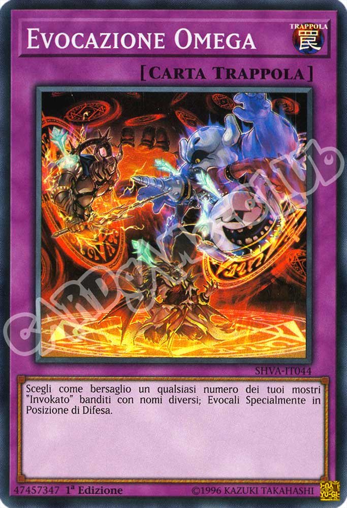 SHVA-IT044 Evocazione Omega super rara 1a Edizione (IT) -NEAR MINT-