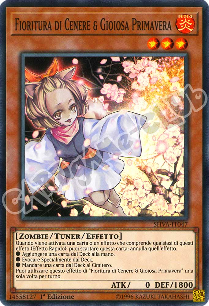 SHVA-IT047 Fioritura di Cenere & Gioiosa Primavera super rara 1a Edizione (IT) -NEAR MINT-