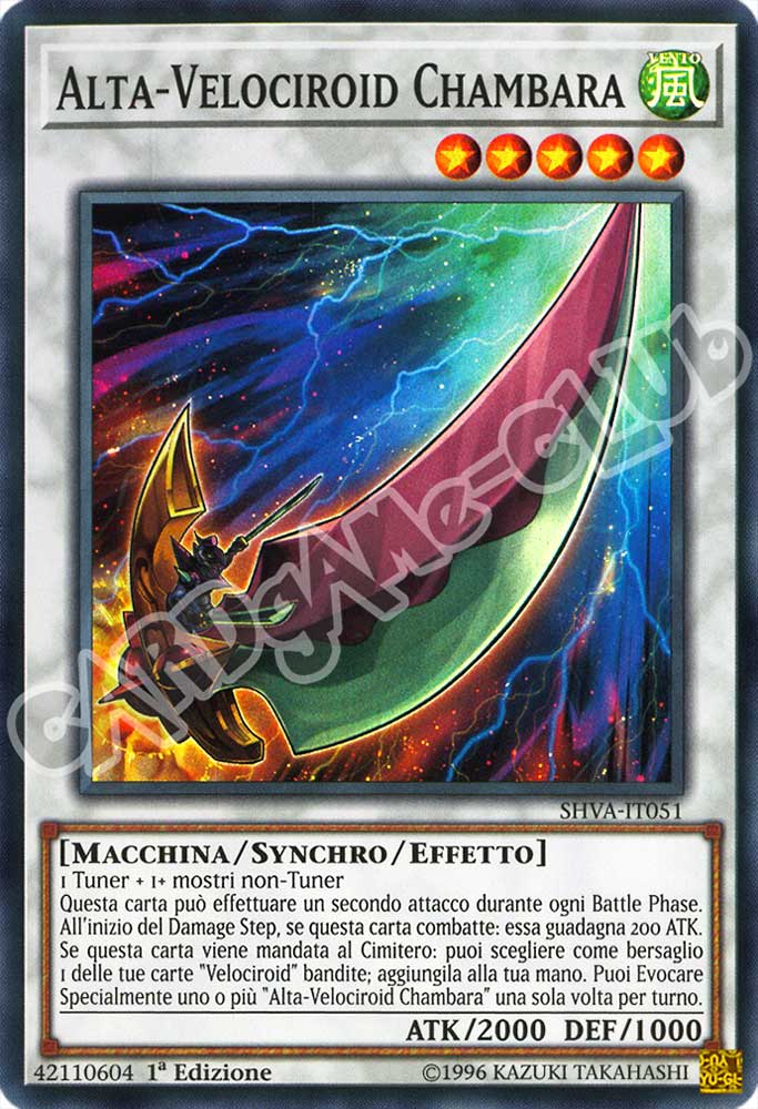 SHVA-IT051 Alta-Velociroid Chanbara super rara 1a Edizione (IT) -NEAR MINT-