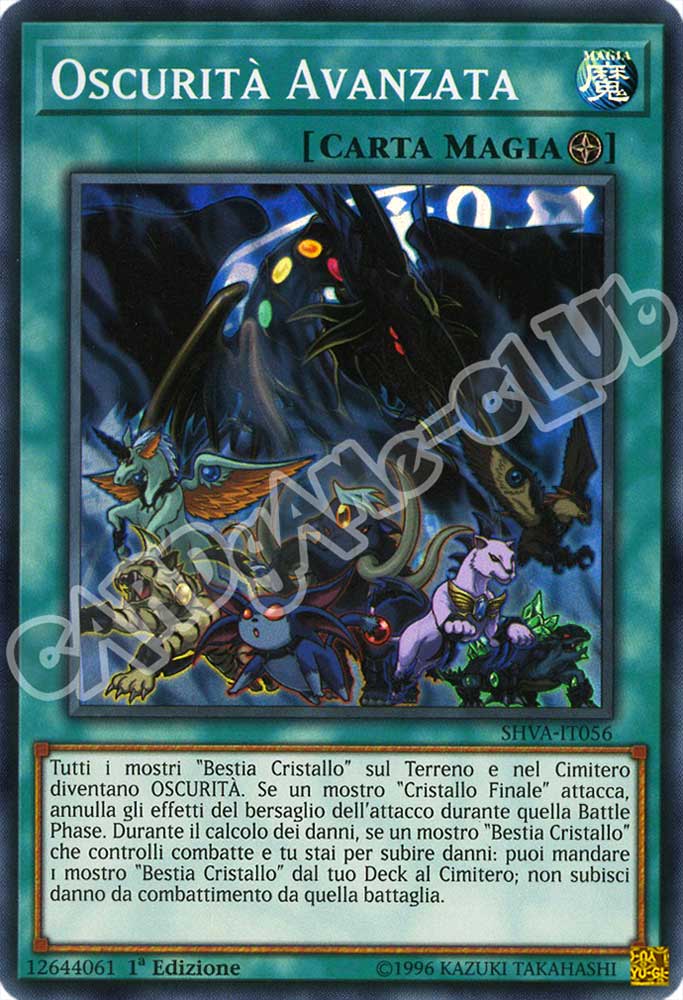 SHVA-IT056 Oscurita' Avanzata super rara 1a Edizione (IT) -NEAR MINT-