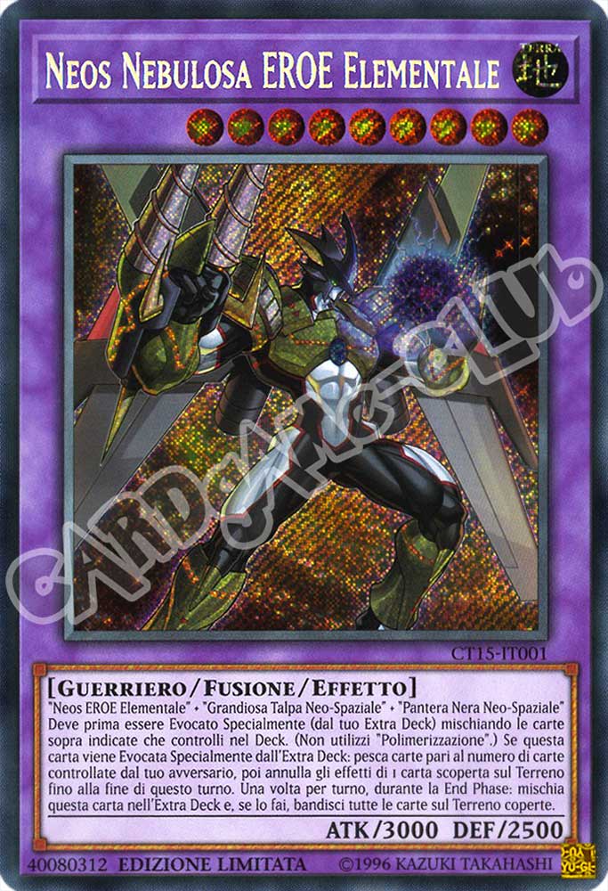 CT15-IT001 Neos Nebulosa Eroe Elementale rara segreta Edizione Limitata (IT) -NEAR MINT-