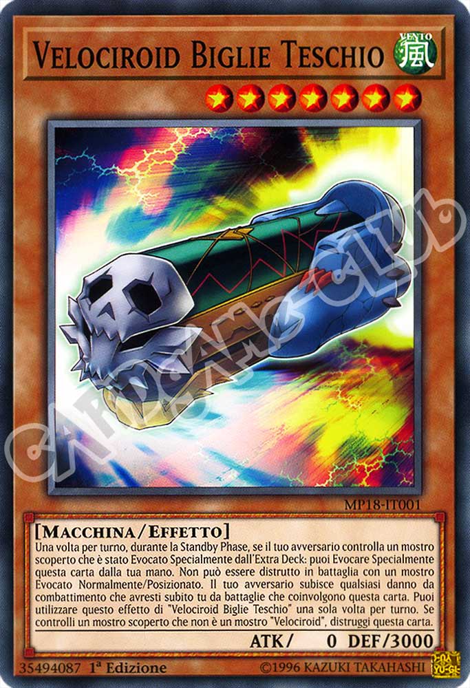 MP18-IT001 Velociroid Biglie Teschio comune 1a Edizione (IT) -NEAR MINT-