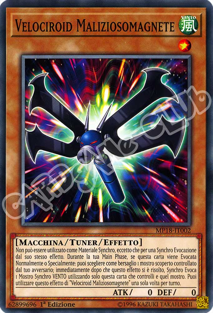 MP18-IT002 Velociroid Maliziosomagnete comune 1a Edizione (IT) -NEAR MINT-