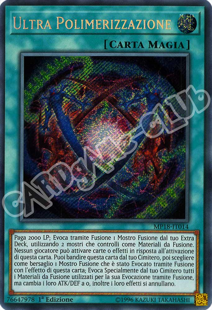 MP18-IT014 Ultra Polimerizzazione rara segreta 1a Edizione (IT) -NEAR MINT-