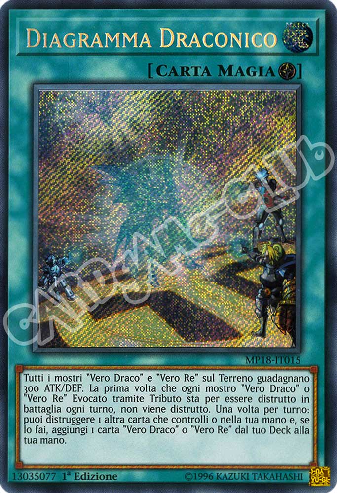 MP18-IT015 Diagramma Draconico rara segreta 1a Edizione (IT) -NEAR MINT-