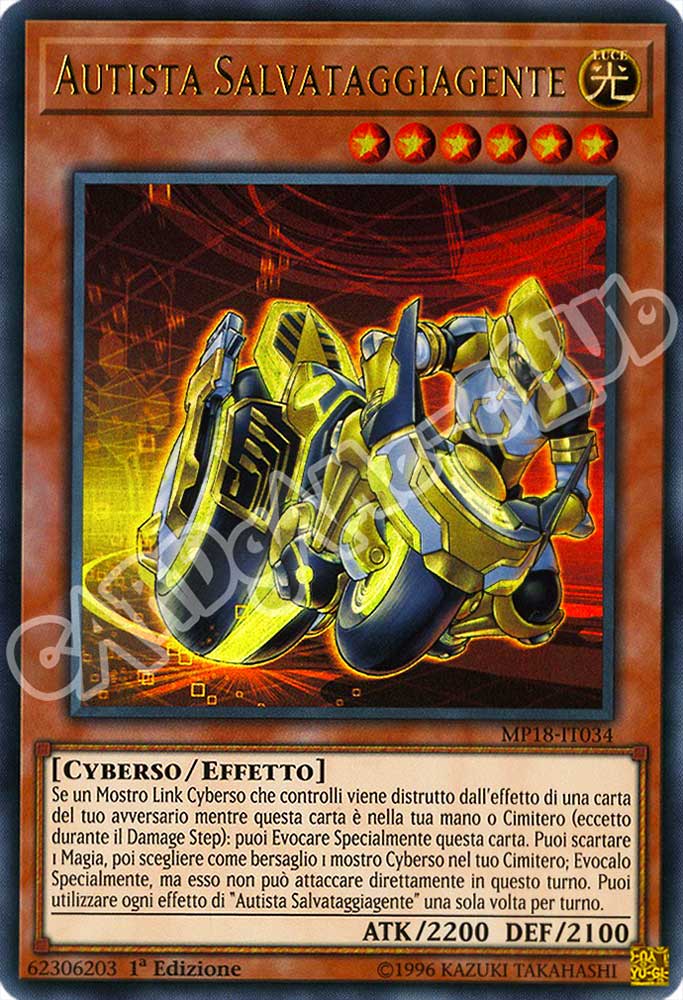 MP18-IT034 Autista Salvataggiagente ultra rara 1a Edizione (IT) -NEAR MINT-