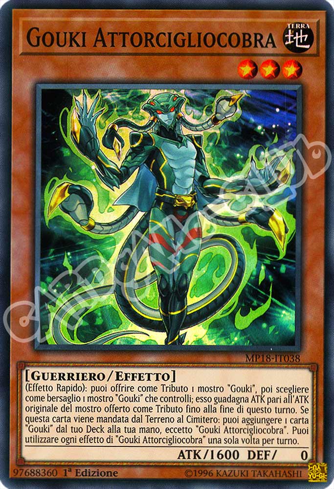 MP18-IT038 Gouki Attorcigliocobra super rara 1a Edizione (IT) -NEAR MINT-