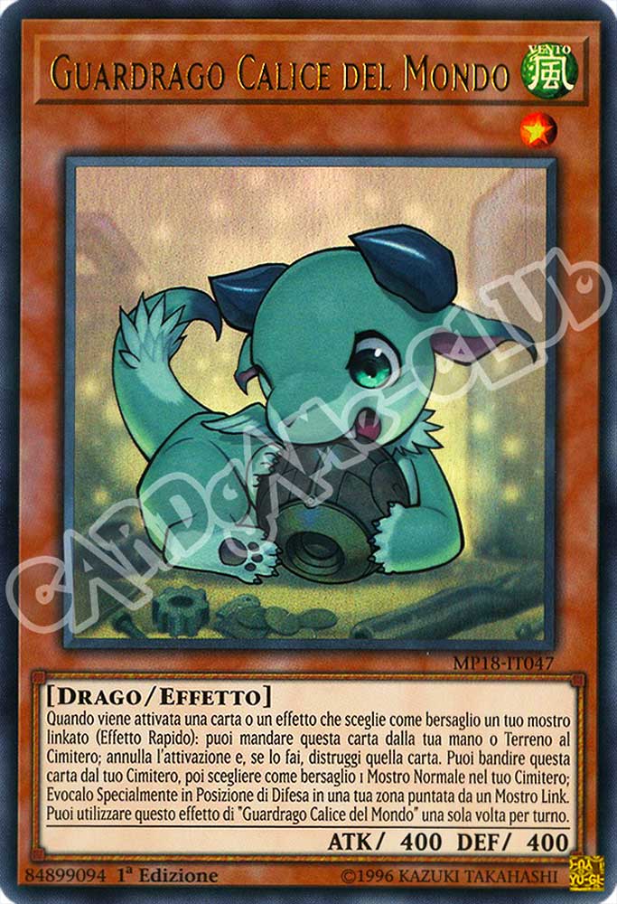 MP18-IT047 Guardrago Calice del Mondo ultra rara 1a Edizione (IT) -NEAR MINT-