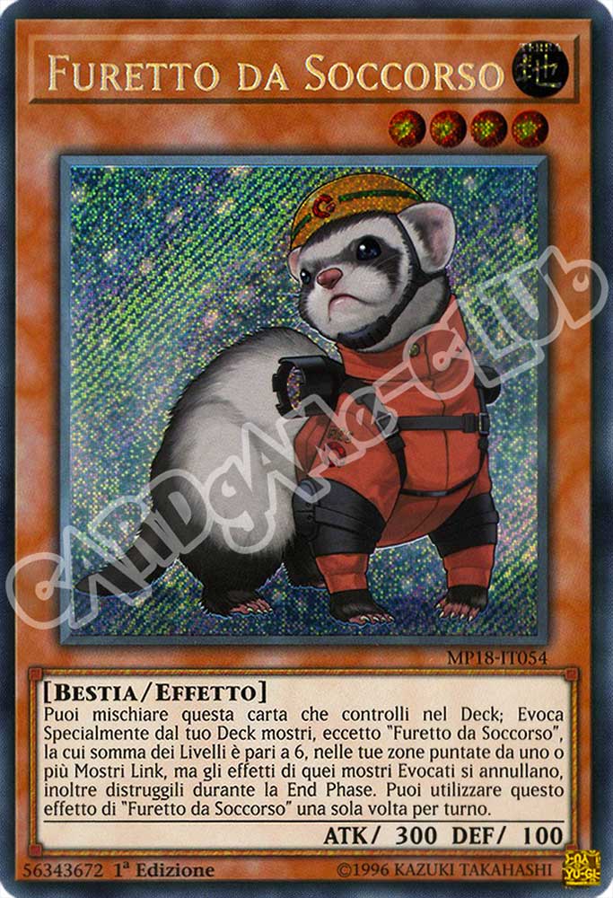 MP18-IT054 Furetto da Soccorso rara segreta 1a Edizione (IT) -NEAR MINT-