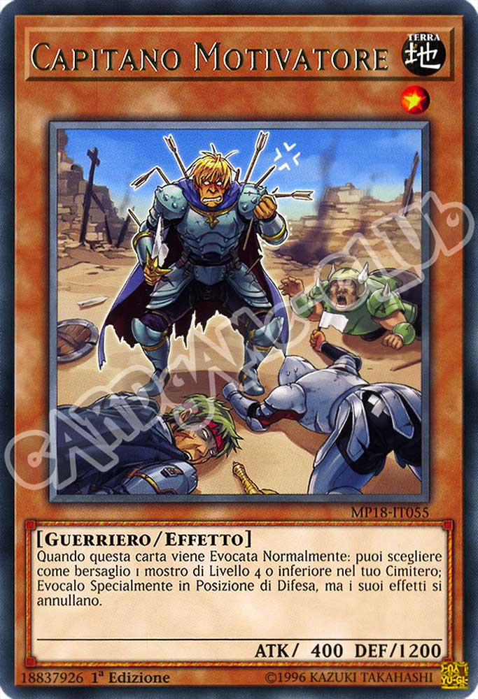 MP18-IT055 Capitano Motivatore rara 1a Edizione (IT) -NEAR MINT-