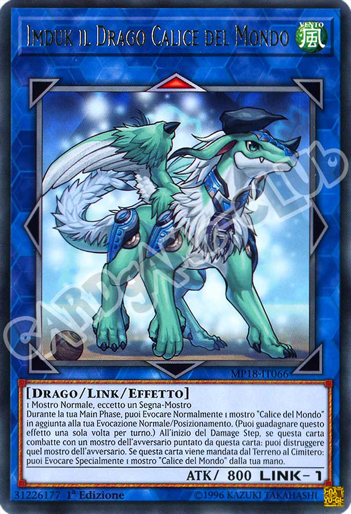 MP18-IT066 Imduk il Drago Calice del Mondo rara 1a Edizione (IT) -NEAR MINT-