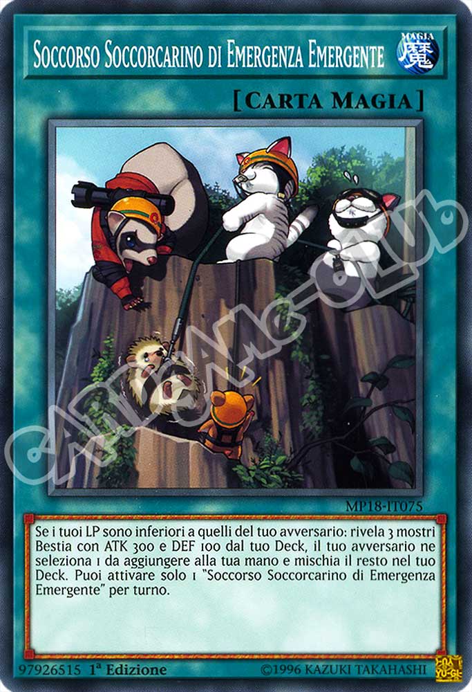 MP18-IT075 Soccorso Soccorcarino di Emergenza Emergente comune 1a Edizione (IT) -NEAR MINT-