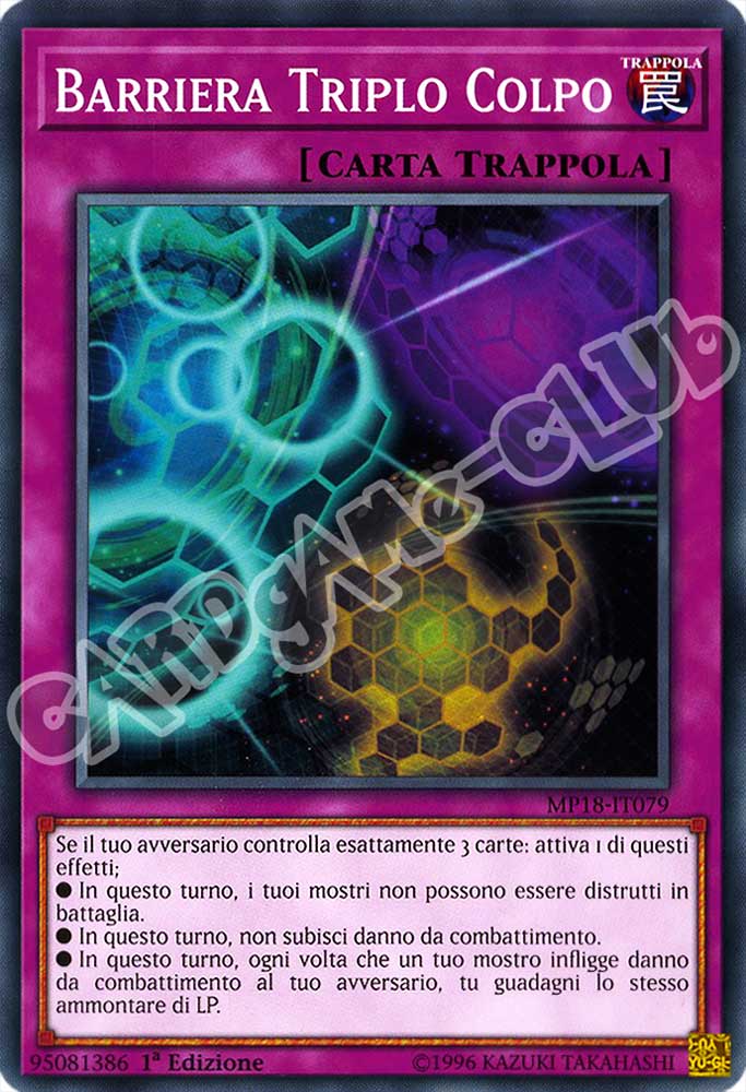 MP18-IT079 Barriera Triplo Colpo comune 1a Edizione (IT) -NEAR MINT-