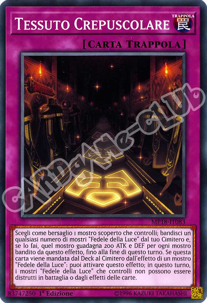 MP18-IT083 Tessuto Crepuscolare comune 1a Edizione (IT) -NEAR MINT-