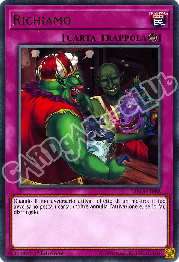 MP18-IT088 Richiamo rara 1a Edizione (IT) -NEAR MINT-