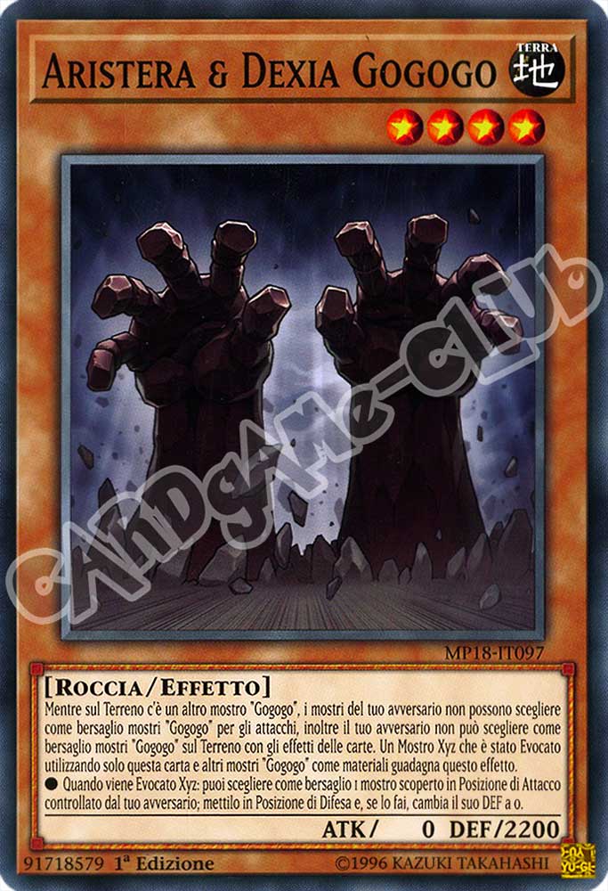 MP18-IT097 Aristera & Dexia Gogogo comune 1a Edizione (IT) -NEAR MINT-