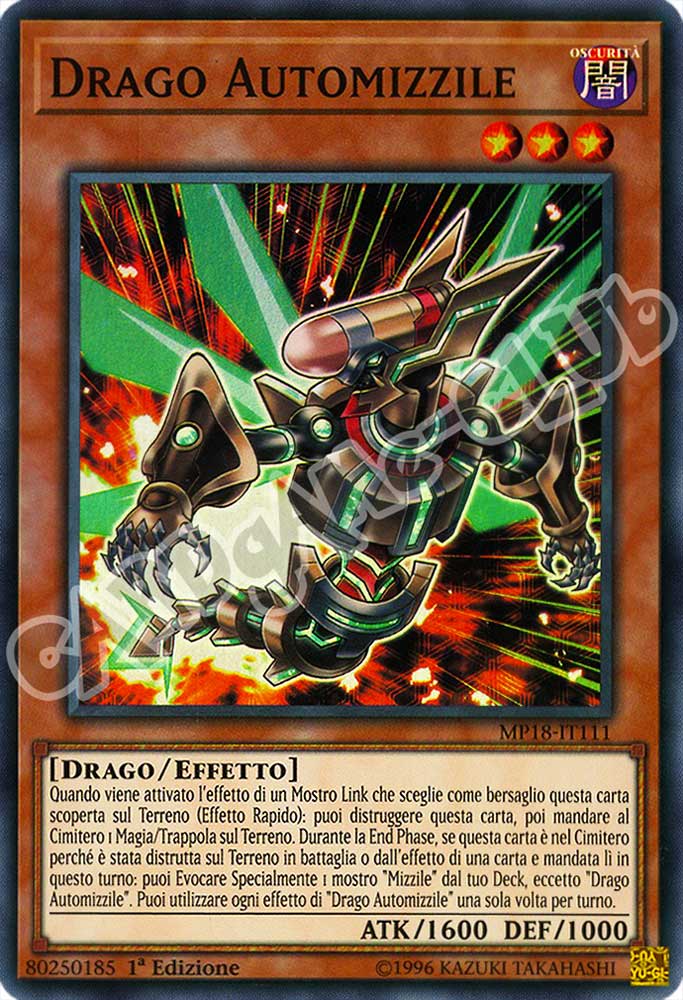 MP18-IT111 Drago Automizzile super rara 1a Edizione (IT) -NEAR MINT-