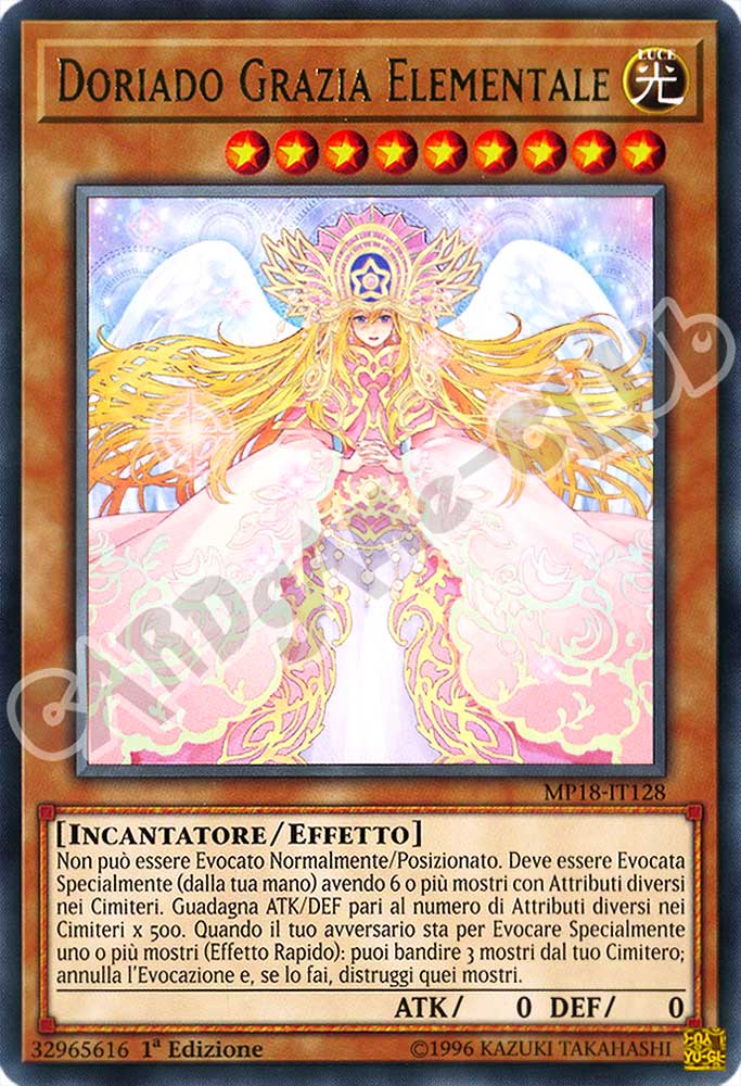 MP18-IT128 Doriado Grazia Elementale rara 1a Edizione (IT) -NEAR MINT-