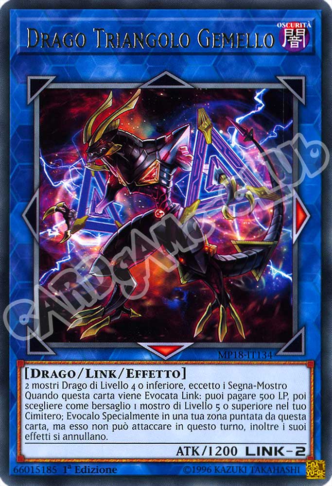 MP18-IT134 Drago Triangolo Gemello rara 1a Edizione (IT) -NEAR MINT-