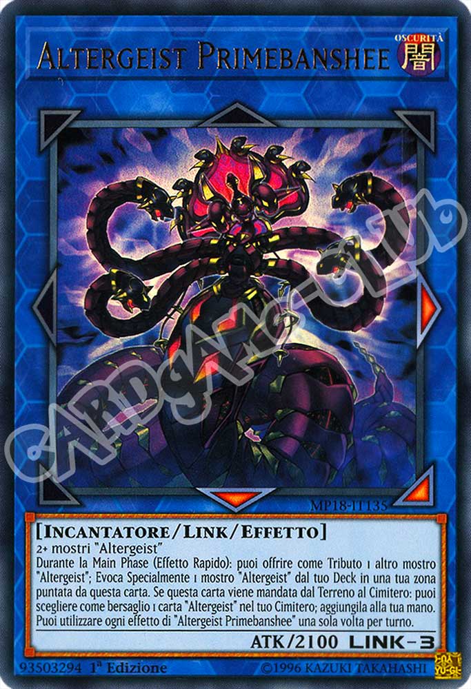 MP18-IT135 Altergeist Primebanshee ultra rara 1a Edizione (IT) -NEAR MINT-