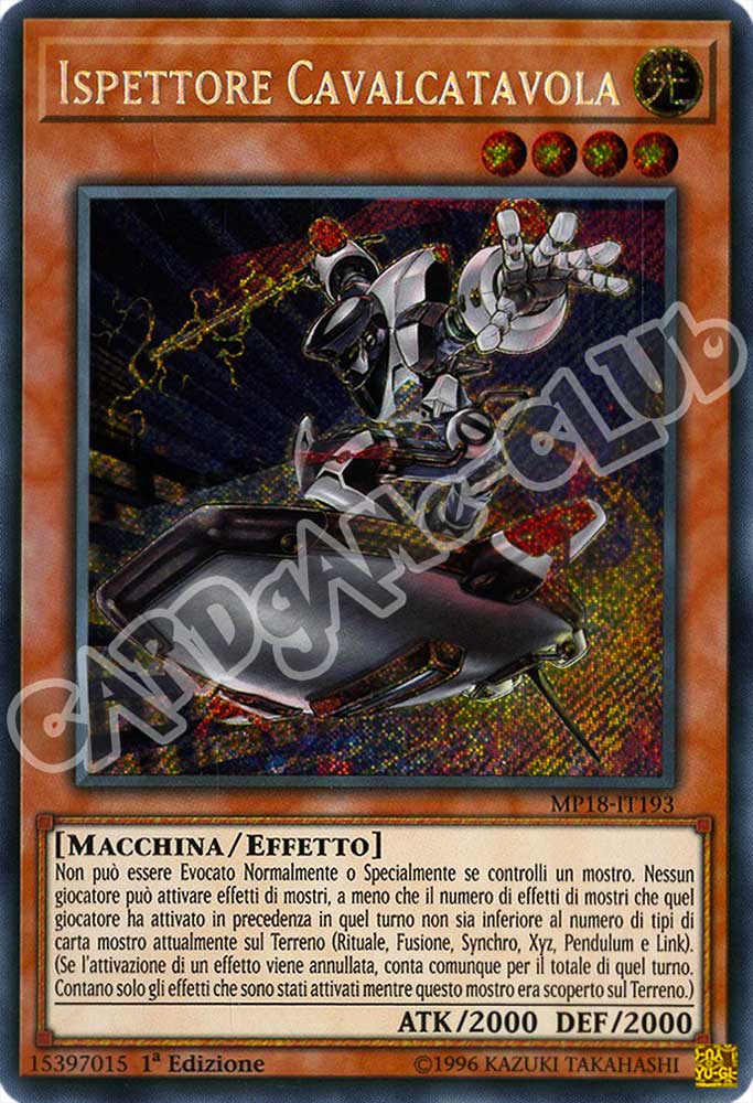 MP18-IT193 Ispettore Cavalcatavola rara segreta 1a Edizione (IT) -NEAR MINT-