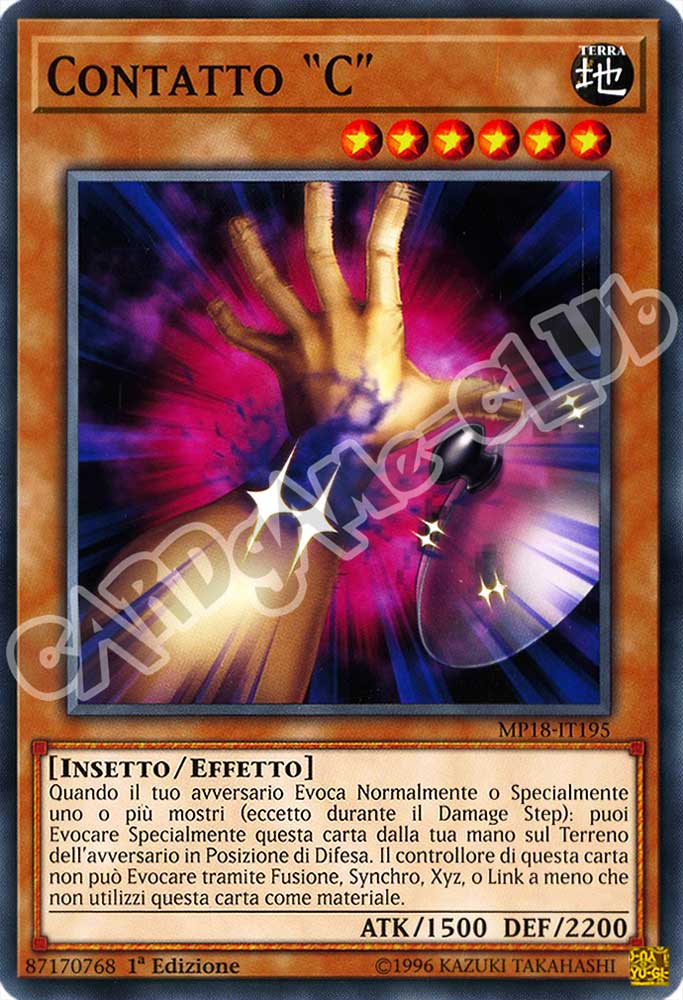 MP18-IT195 Contatto "C" comune 1a Edizione (IT) -NEAR MINT-