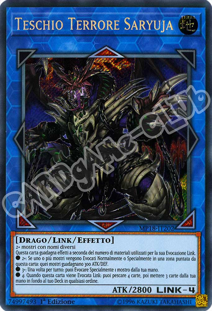 MP18-IT202 Teschio Terrore Saryuja rara segreta 1a Edizione (IT) -NEAR MINT-