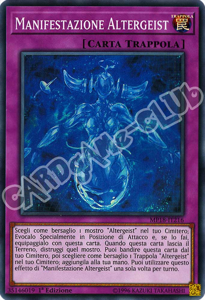 MP18-IT216 Manifestazione Altergeist super rara 1a Edizione (IT) -NEAR MINT-