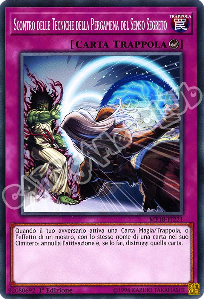 MP18-IT221 Scontro delle Tecniche della Pergamena del Senso Segreto comune 1a Edizione (IT) -NEAR MINT-