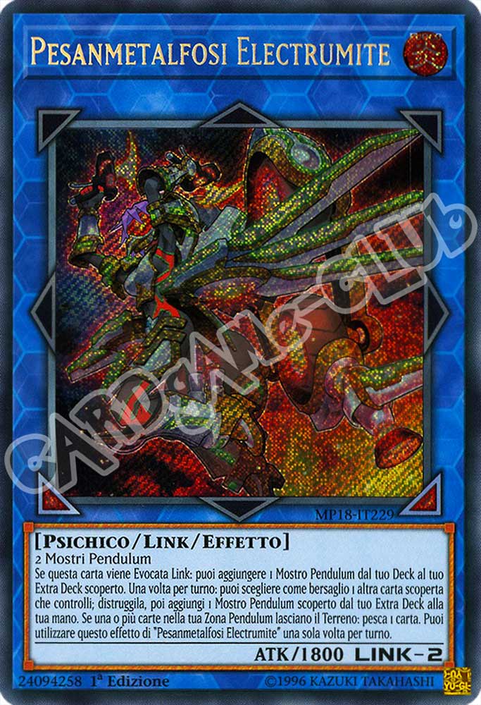 MP18-IT229 Pesanmetalfosi Electrumite rara segreta 1a Edizione (IT) -NEAR MINT-