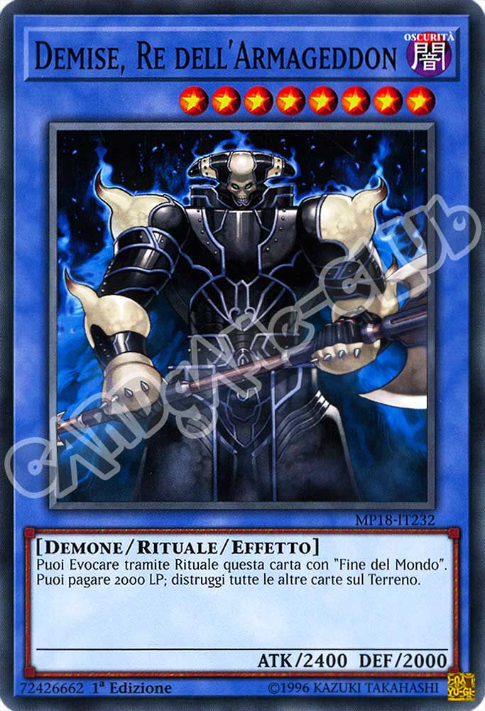 MP18-IT232 Demise, Re dell'Armageddon comune 1a Edizione (IT) -NEAR MINT-