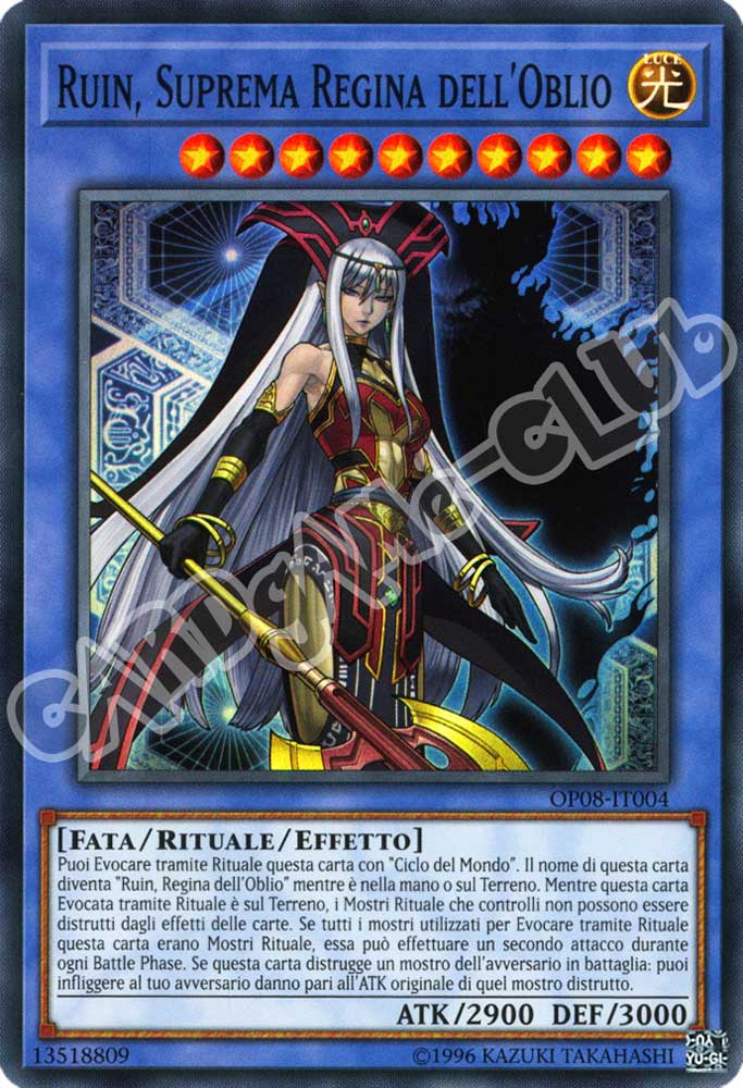 OP08-IT004 Ruin, Suprema Regina dell'Oblio super rara (IT) -NEAR MINT-