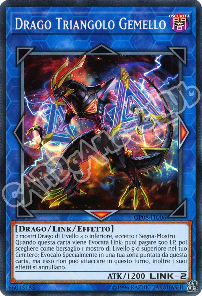 OP08-IT006 Drago Triangolo Gemello super rara (IT) -NEAR MINT-