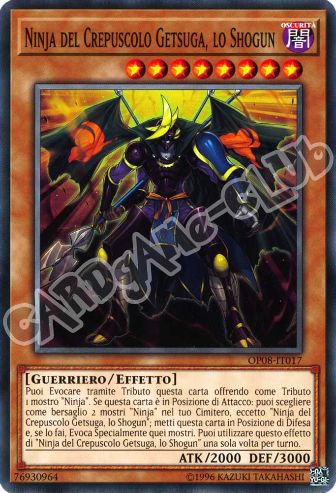 OP08-IT017 Ninja del Crepuscolo Getsuga, lo Shogun comune (IT) -NEAR MINT-